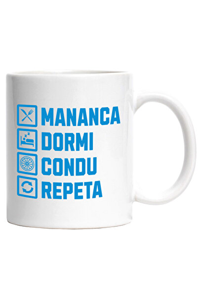 StoryGift Romania Cana cu Rutina Zilnica Mesaj Haios Iubitorii De Masini Text...