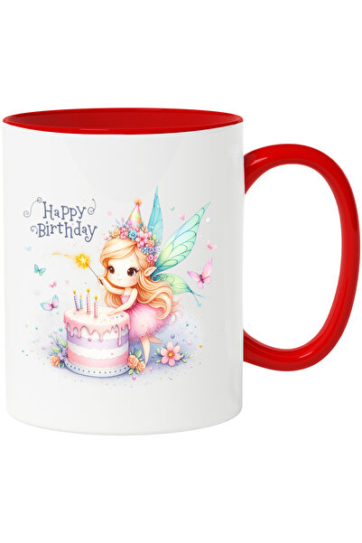 StoryGift Romania Cana cu o fetita dragalasa cu aripi de zana | rochita | roz...