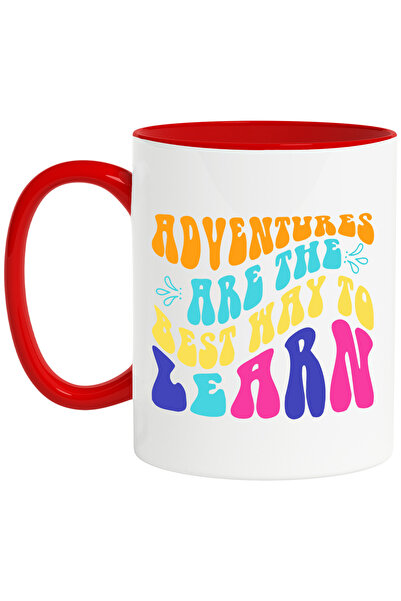 StoryGift Romania Cana cu mesajul in engleza "Adventures are the best way to ...