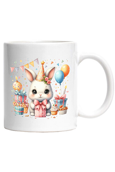 StoryGift Romania Cana cu o iepuroaica vesela | micuta | ilustratie | baloane...