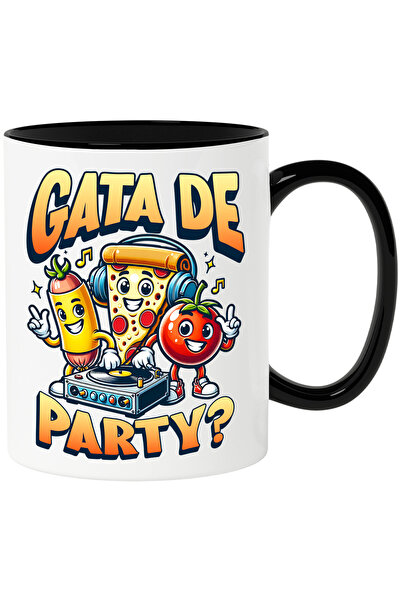 StoryGift Romania Cana Pizza Party dj felie pizza rosie gata de petrece, 330m...