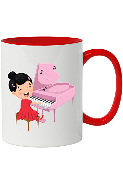 StoryGift Romania Cana Cu Pian, Copil, Muzica, Instrument Muzical Note, Rochi...