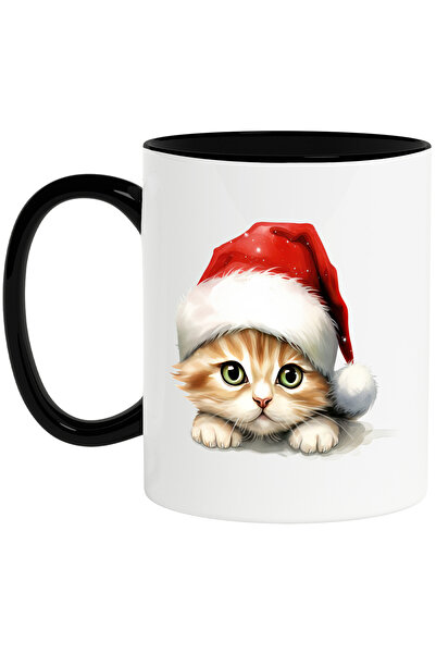 StoryGift Romania Cana cu o pisicuta cu caciula de Craciun | ilustratie | sar...