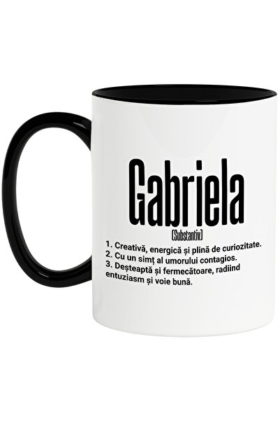 StoryGift Romania Cana Cu Numele Gabriela, si Mesaj Motivational, Creativa, D...