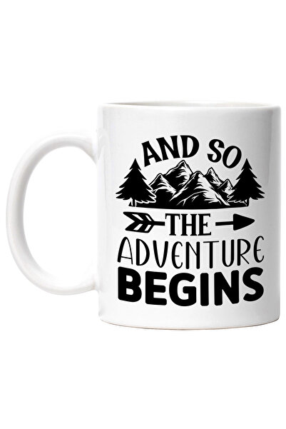 StoryGift Romania Cana cu peisaj montan si textul "Si asa incepe aventura" - ...