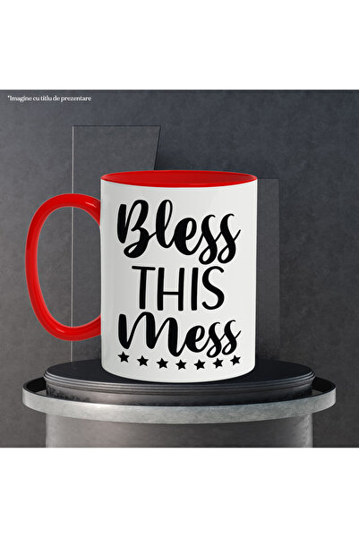 StoryGift Romania Mug with the message "Bless this mess" - bless this mess/confusion, With ,STG