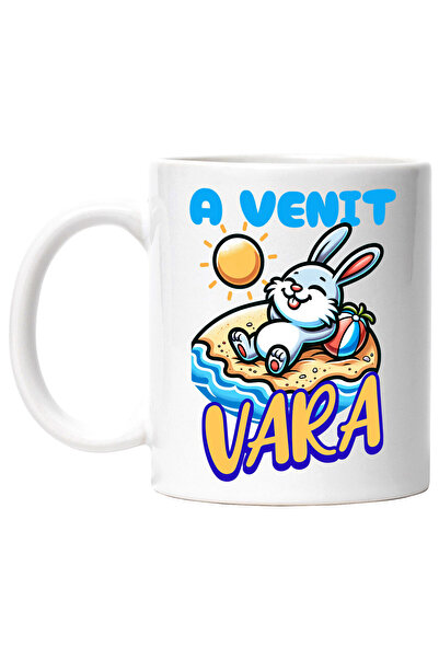 StoryGift Romania Cana cu Iepure Cu Dinti Lungi Pe Plaja Relaxare La Soare Te...