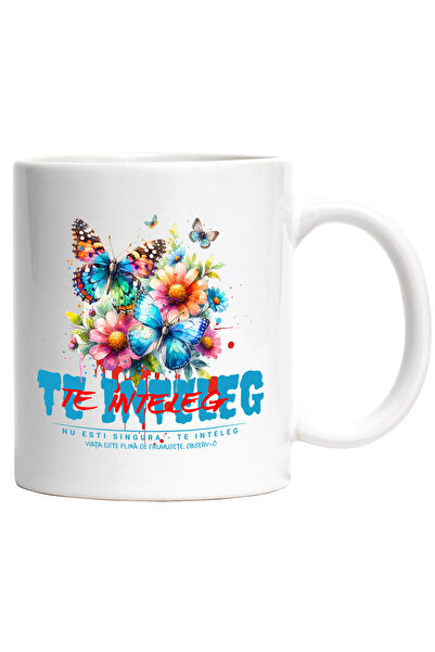 StoryGift Romania Cana Nu esti Singura - Te Inteleg, Fluturi, Speranta, 330ml...