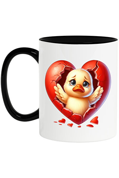 StoryGift Romania Cana cu un puisor trist, plange, ilustratie, inima sparta, ...