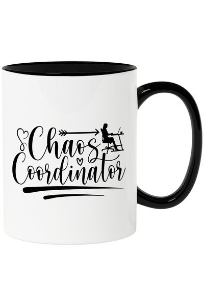 StoryGift Romania Cana cu textul "Chaos coordinator" - coordonatorul haosului...