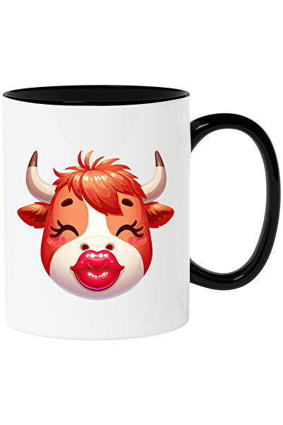 StoryGift Romania Cana cu o femela zimbru care da un pupic | ilustratie | fer...