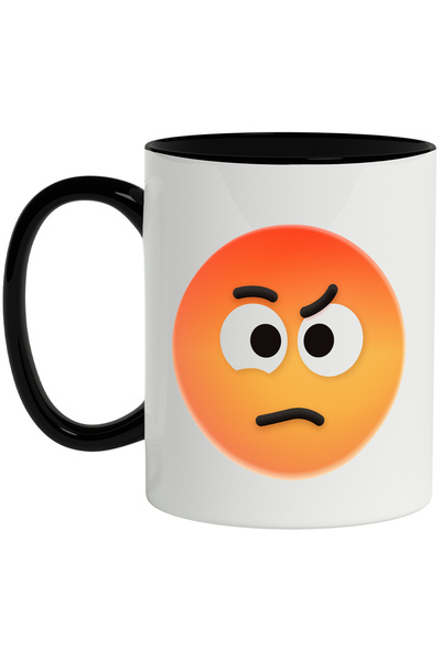 StoryGift Romania Cana Cu Emoticon, Emoji, Fata Nervoasa, Ochi, Multicolor 33...