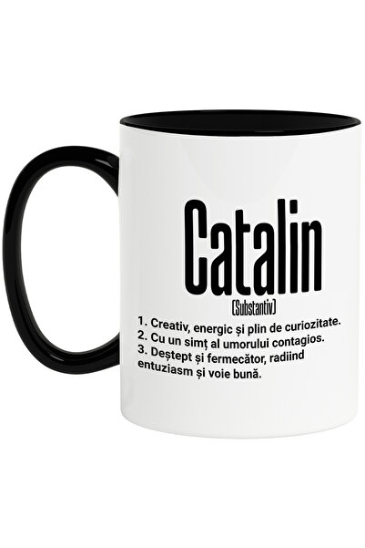 StoryGift Romania Cana Cu Numele Catalin, Cu Mesaj Motivational, Creativ, Ene...