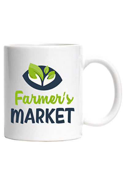 StoryGift Romania Cana Cu Mesaj In Engleza Farmer's Market, Piata, Frunze, Ma...