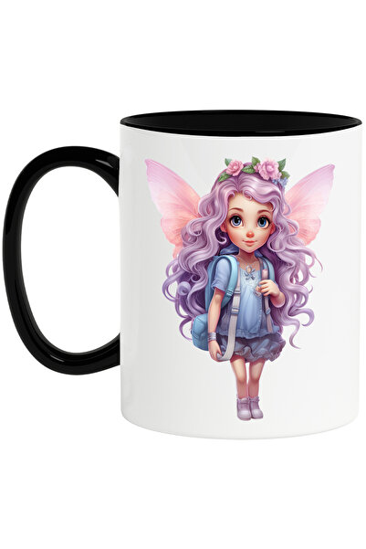 StoryGift Romania Cana cu o fetita cu aripi de zana care se indreapta spre sc...