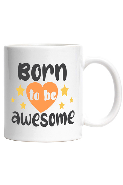 StoryGift Romania Cana Cu Text in Engleza Born to be Awesome, Star, Indraznet...