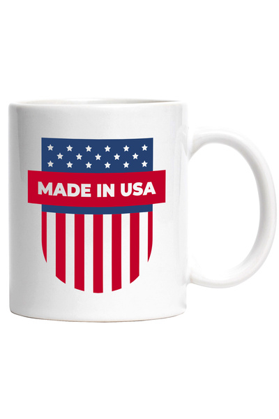 StoryGift Romania Cana Cu Mesaj In Engleza Made In USA ,Emblema, America, Mul...