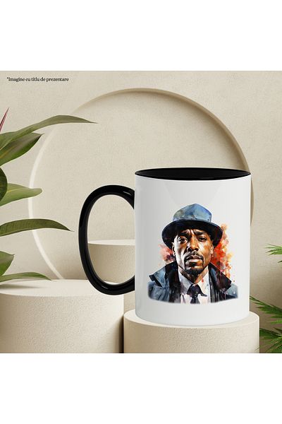 StoryGift Romania Mug With Nate Dogg, Musician, Famous Singer, Rapper, Multicolor 330 ml, Ceramic, With ,STG.