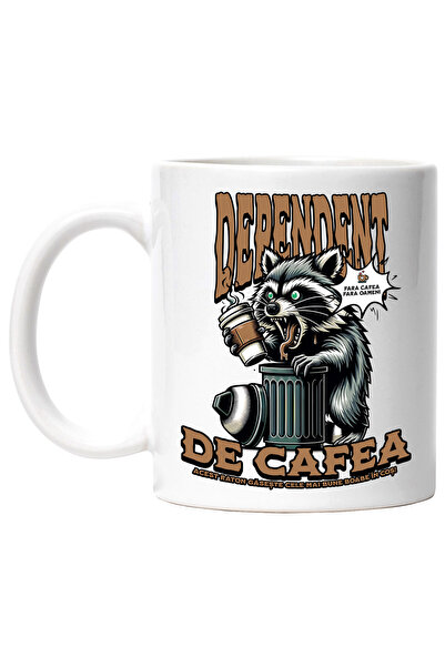 StoryGift Romania Cana Dependent de cafea fara cafea fara oameni, 330ml, Cera...