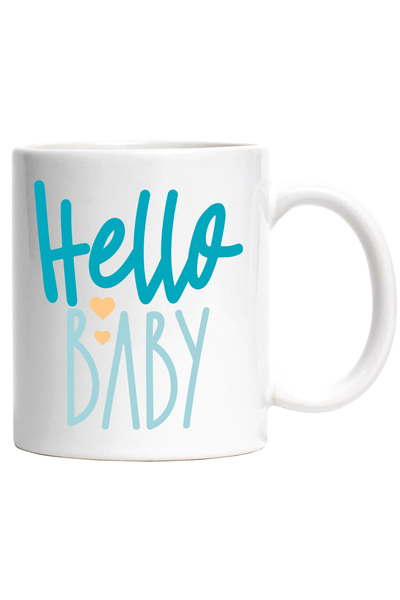 StoryGift Romania Cana Cu Text in Engleza Hello Baby, Nou-Nascut, Copii, Fami...