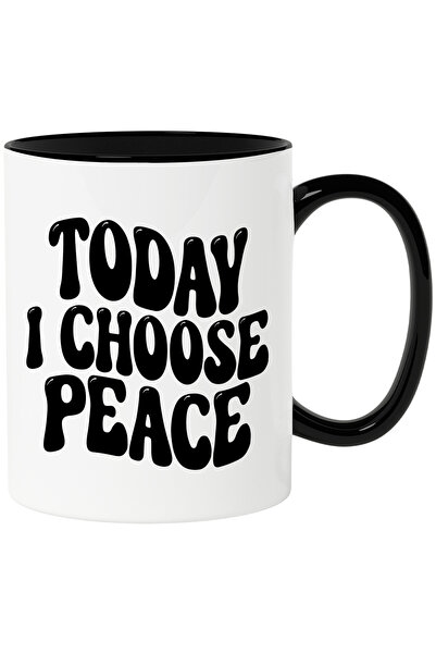 StoryGift Romania Cana cu textul "Today I choose peace" - azi aleg pacea lini...