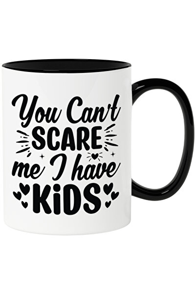 StoryGift Romania Cana cu inimioare si mesaj comic "Nu ma poti speria, am cop...