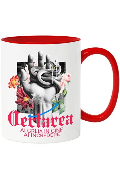 StoryGift Romania Cana cu Mana Umana Sarpe Periculos Flori Colorate Text Iert...