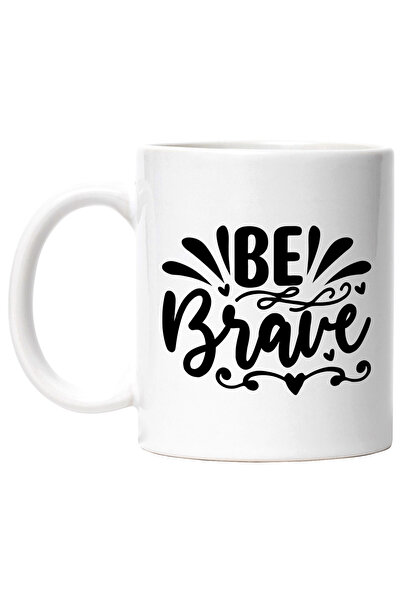StoryGift Romania Cana cu inimioare si textul "Be brave" - fii curajos fara f...