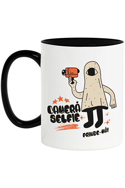 StoryGift Romania Cana fantoma cu camera selfie, prinde-ma, 330ml, Ceramica c...