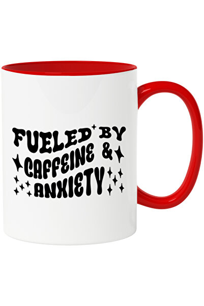 StoryGift Romania Cana cu mesajul "Alimentat cu cafeina si anxietate" cu Mane...