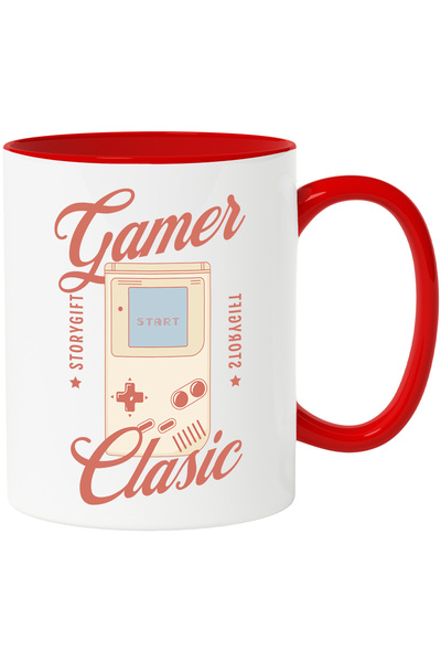 StoryGift Romania Cana Gamer Clasic joc video vintige veeterani, 330ml, Ceram...