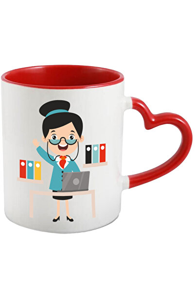 StoryGift Romania Cana Cu Secretara, Ochelari, Laptop, Bibllioraft, Birou, Sa...