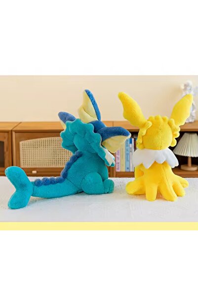 NB market Eevee Evrimi Vaporeon Peluş Oyuncak Büyük 45cm Pokemon Peluş Oyuncak Tüylü Köpek Kedi Peluş