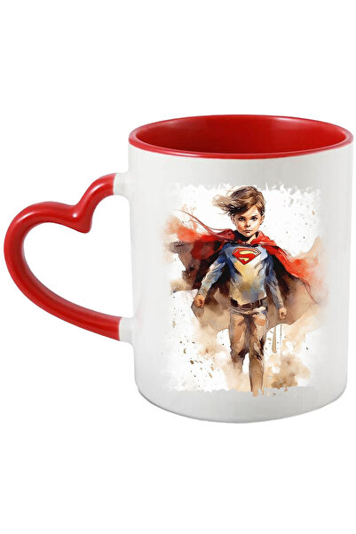 StoryGift Romania Cana Cu Copil, Superman, Erou, DC, Capa, Costum, Nisip, Mul...