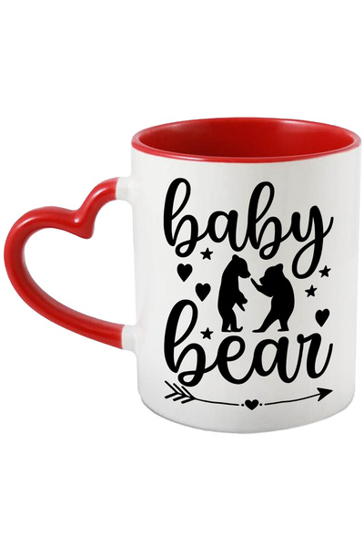 StoryGift Romania Cana cu textul in engleza "Baby bear" - pui de urs inimioar...