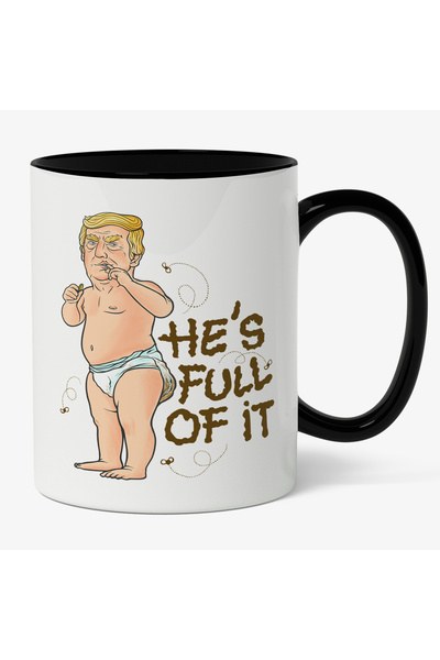 StoryGift Romania Cana Cu Mesaj haios He's Full Of It, Barbat Par Blond Stil ...