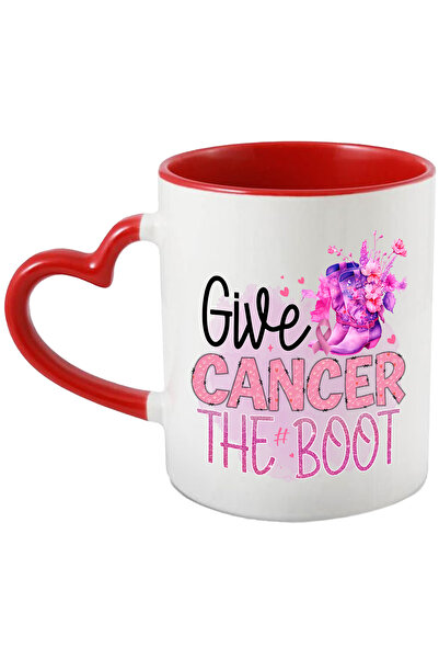 StoryGift Romania Cana cu mesajul "Give the boot", cizme, flori, ilustratie, ...