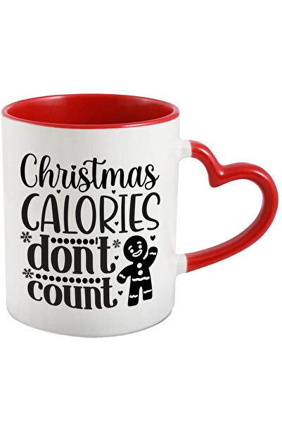 StoryGift Romania Cana cu inimioare si textul "Caloriile de Craciun nu sunt l...
