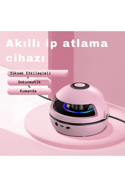 sz master bilişim آلة نط الحبل الرقمية الذكية، بلوتوث 10 سرعات، جهاز رياضي مدعوم بالموسيقى