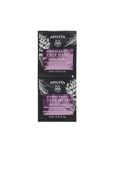 Apivita Express Beauty Mascarilla Facial Iluminadora Y Retexturizante Con Alcachofa, Aha Y Pha 2 X Apivita