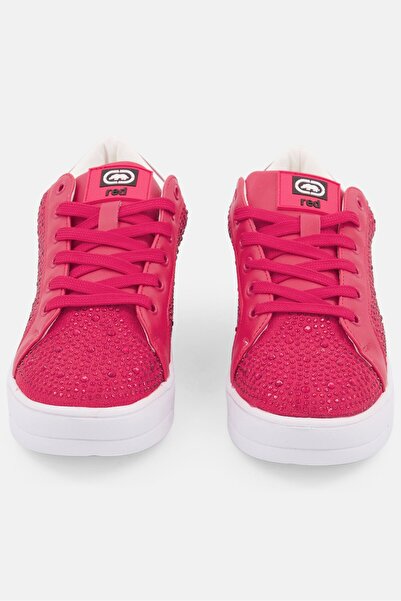 Red by Marc Ecko Women Amelia Embellished Lace Up Shoes, Red