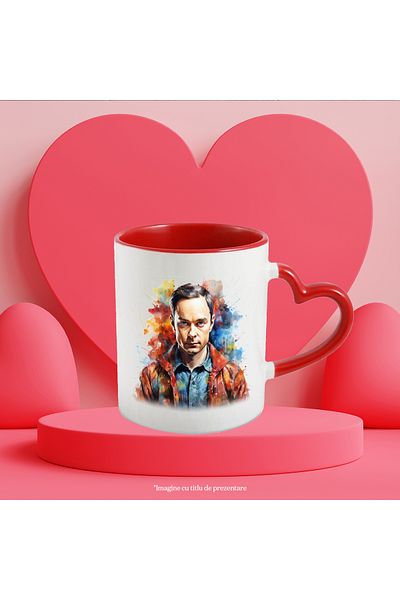 StoryGift Romania Mug With Sheldon Cooper, TV Series, Big Bang Theory, Multicolor 330 ml, Ceramic, With,STG.
