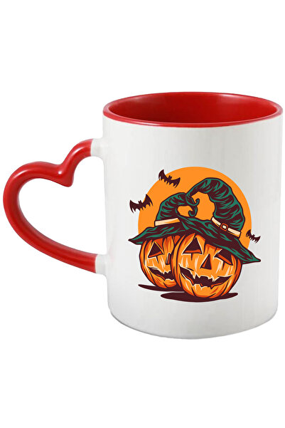 StoryGift Romania Cana Cu Halloween: Dovleci, Palarie, Vrajitoare, Soare, Lil...