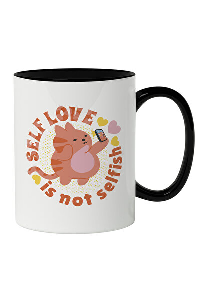 StoryGift Romania Cana Cu Self Love Is Not Selfish, Text In Engleza, Pisica R...