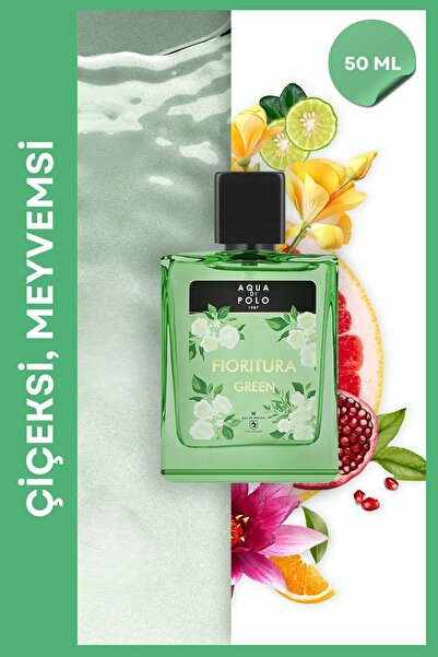 Aqua Di Polo 1987 Fioritura Green Edp Kadın Parfüm 50ml | Meyveli ve Çiçeksi | Portakal, Bergamot, Lotus, Ananas, Sand