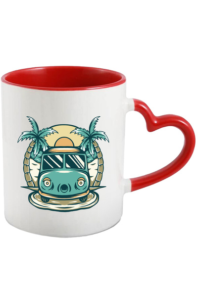 StoryGift Romania Cana Cu Palmieri, Apus, Ocean, Furgoneta, Calatorie, Vara, ...