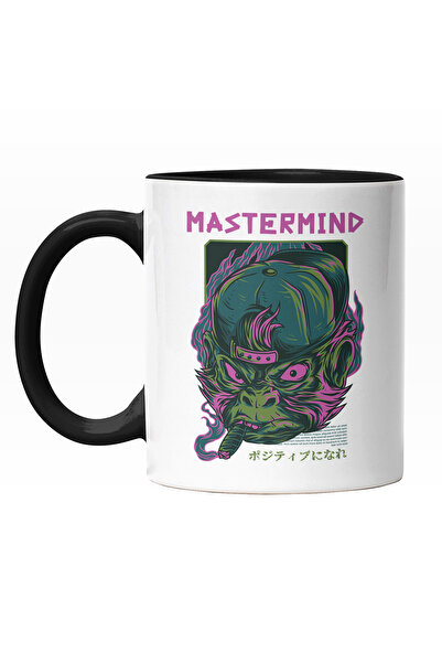 StoryGift Romania Cana Cu Portret Gorila Nervoasa Cu Sapca Si Trabuc, Text In...