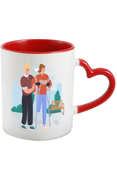 StoryGift Romania Cana Cu Carje, Dizabilitati, Plimbare, Parc, Banca, Multico...