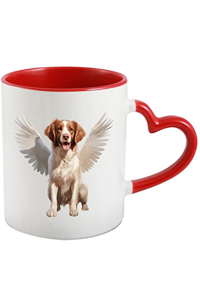 StoryGift Romania Cana cu un caine jucaus cu aripi albe | ilustratie | asteap...