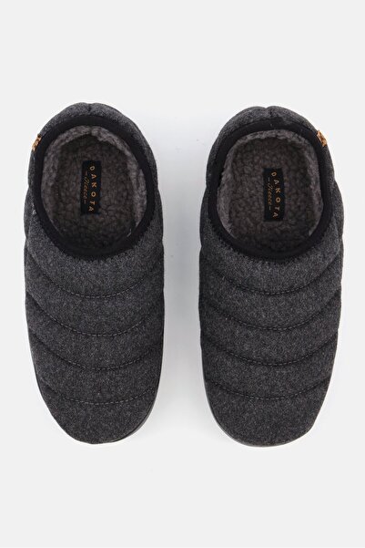 Dakota Men Faux Fur Slip On Shoes, Charcoal